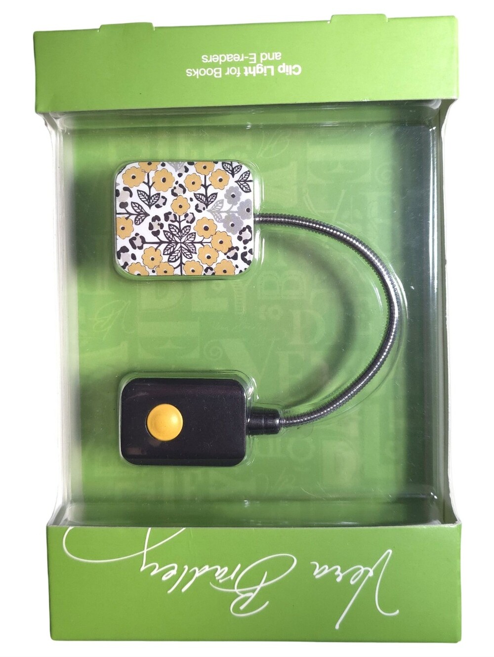 Vera Bradley Go Wild Clip-On Book Light E-Reader Lamp NWT Rare Floral Leopard